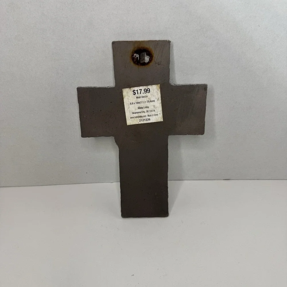 Bible‎ Verse Cross Display Isaiah 41:10 God Jesus Decor I Will Strengthen You
